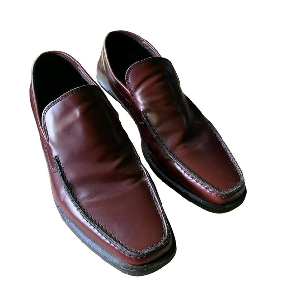 Kenneth Cole New York Chestnut Brown Loafer Mens Size 11.5 Slip On Dress Shoe - Picture 4 of 14